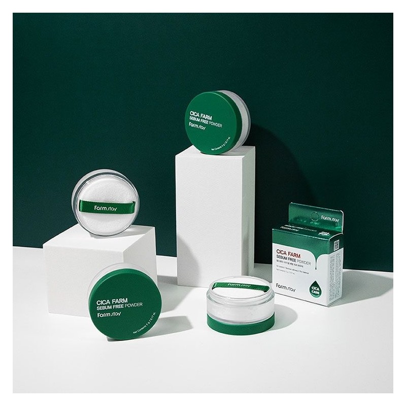 Farmstay Cica Farm Sebum Free Powder 5g / 팜스테이 시카
