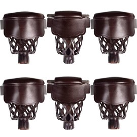 Collapsar Leather Pool Table Pockets, Set of 6 Billiard Shield Pockets for Pool Table Pockets Replacement