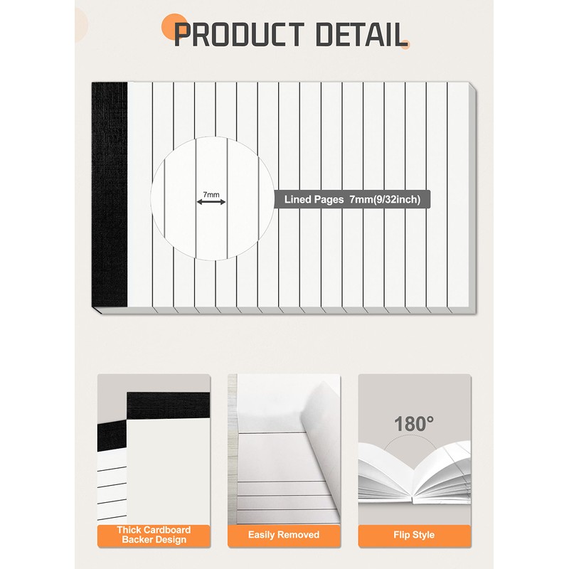 8 Pack Small Notepads Refills Notepad Replacement Refills Memo Pads