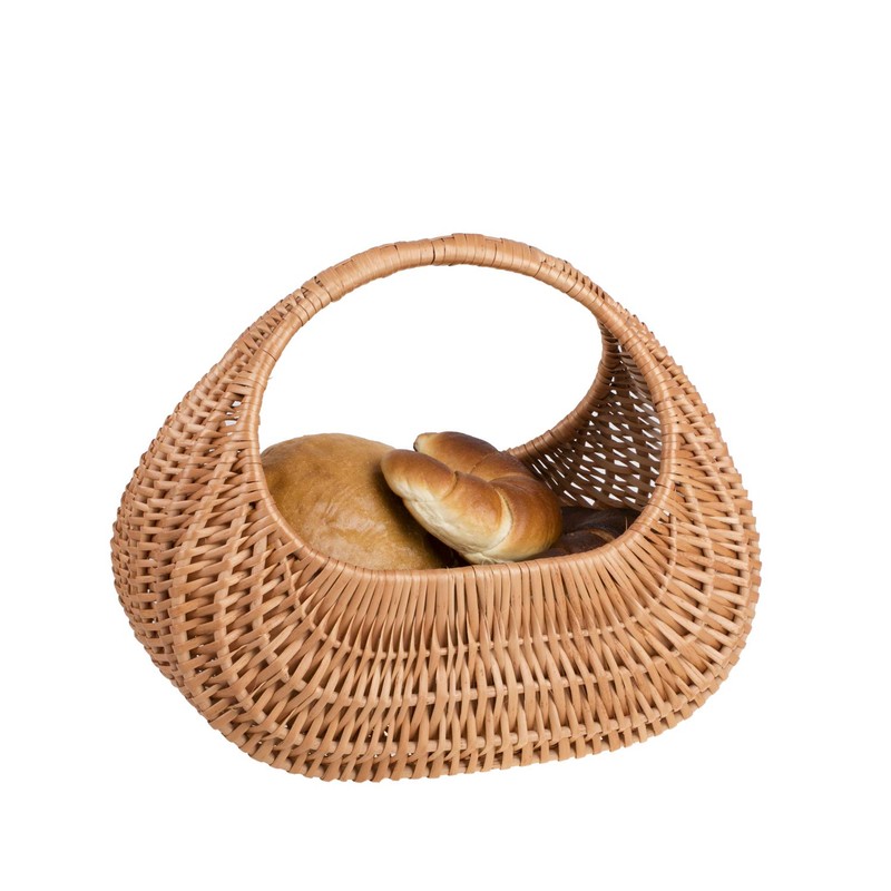 e-wicker24 Gift Basket, Natural Wicker Bag, Shopping Basket (25 x