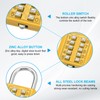 MECCANIXITY Combination Padlock, 10-Digit Push Button Padlock 5-Position Locking Mechanism