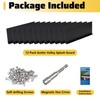 Powrocket 12 Pack Aluminum Gutter Valley Splash Guard,Keep Water from