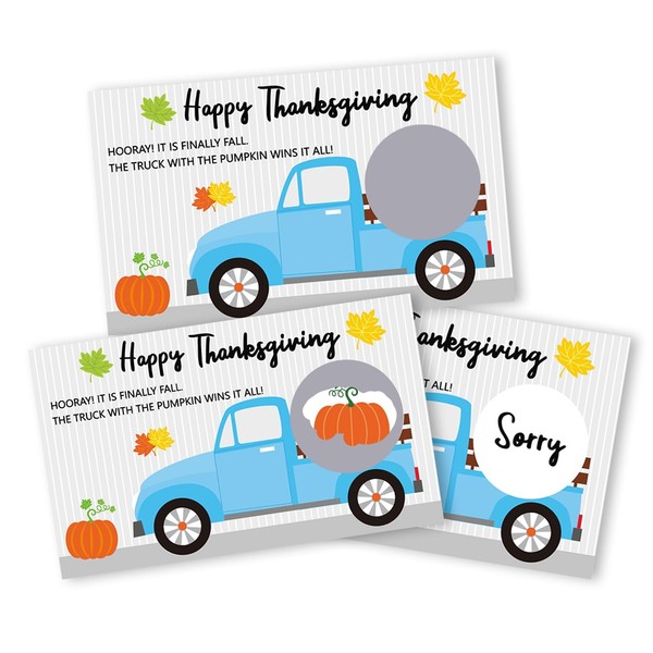 Thanksgiving Scratch Off Cards, Thanksgiving Party Games for Family Office