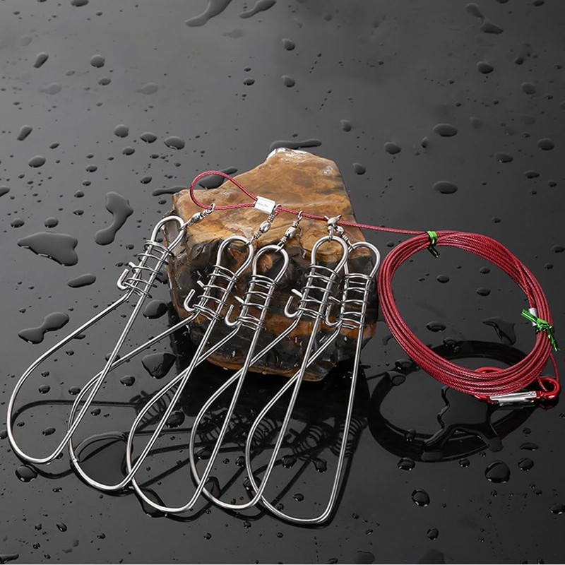 ZONAHAH Fish Stringer Kit Fishing Stringer Live Fish Lock Fishing