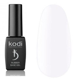 Nail Polish Kodi Rubber COLOR Rubber Base Gel 8ml. (0.27 Fl Oz) COVER, HARMONY, OPAL, PASTEL, NATURAL, FRENCH LED/UV Coat Soak Off Original (Base Color WHITE, 8ml.)
