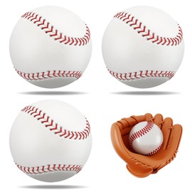 Xsybegdlk Baseball Ball Training Practice Standard 9 Inch (4 Pack),for Practice & Games, Ball Training Baseball for Outdoor Sports for Youth And Adult