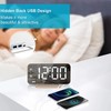 Slim LED Digital Alarm Clock, Mirror Surface for Makeup, with