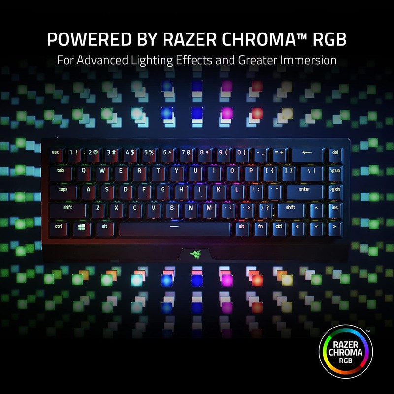 Razer BlackWidow V3 Mini HyperSpeed 65% Wireless Mechanical Gaming Keyboard:
