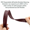 25ft - 1/8 inch Braided Cable Management Sleeve Cord Protector