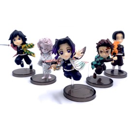 5-Piece Chibi Action Figure Set – Anime Collectible Figures for Display – Includes Heroes with Accessories for Fans and Collectors