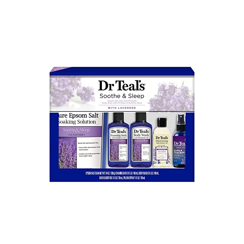 Dr Teal's Lavender Soothe & Sleep Full Regimen 5-piece Gift