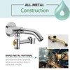 MENGDIYA Solid Metal Shower Arm Diverter with Handshower Mount for