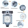 Outdoor Socket Waterproof Socket IP66 Single with Switch, Wall Socket