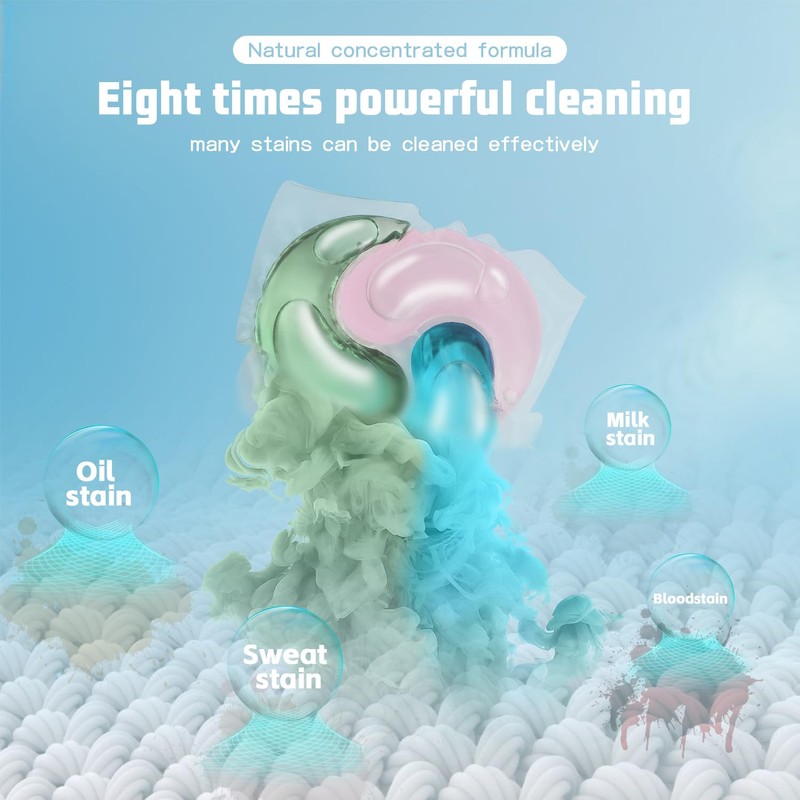 Laundry Detergent Pods Powerful Cleaner 30 count Clothes Cleaning Detergent