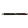 Artline Flow 4 Colour Retractable Ballpoint Pen, Charcoal 198101 (Pack