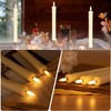 JOIONE Flameless Candles with Remote, 9.6" Ivory Battery Candles Real