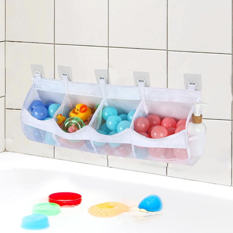 Linkidea Large Mesh Storage Bag for Wall, Polyester Mesh Organizer