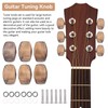 Guitar Tuning Pegs, Pack of 6 Plastic Guitar Tuning Keys