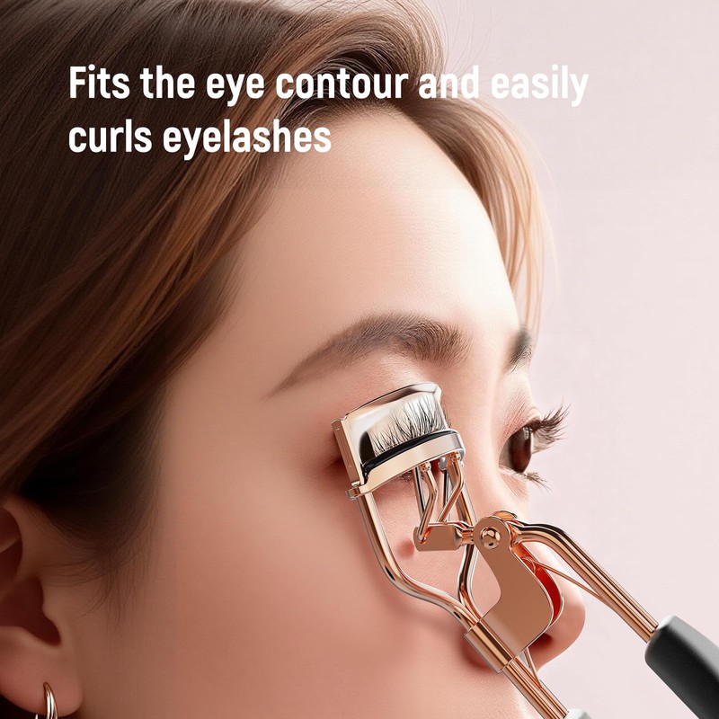 Kaasage Eyelash Curler for Lift and Curl, Professional Stainless Steel