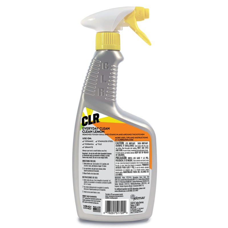 CLR Everyday Clean Multi Purpose Cleaner, Clean Lemon, 22 Ounce