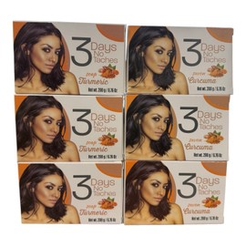 3 Days No Taches Turmeric Soap 6 Packs 200g Each BRAND NEW FREE SHIPPING