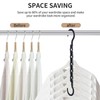 HFZRZFH Space-Saving Hangers | 10 Pack Plastic Magic Hangers with