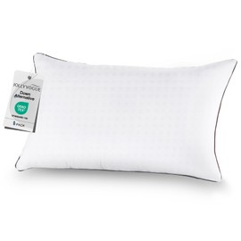 JOLLYVOGUE Standard Size Bed Pillow 1-Pack，Single Pillow for Sleeping, Breathable and Supportive with Down Alternative Fill, Hotel Collection Pillow for Side, Back, and Stomach Sleepers