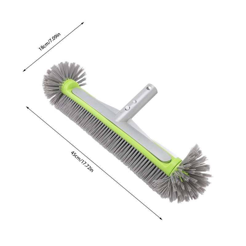 Pool Cleaning Brush Head Plastic Nylon Bristles Prevent Scratch Swimming