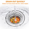 Deep Sink Strainer Basket – Fits Standard 3-1/2" Kitchen Drains