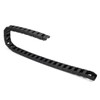 sourcing map R18 10mm x 15mm（Inner H*Inner W）Black Plastic Cable