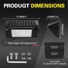UTVIUNCT 5 Inch RV Exterior LED Light White 1PCS