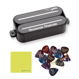 Seymour Duncan Dimebucker Dimebag Darrell Pickup Bundle w/ 12x Fender Guitar Picks, and Liquid Audio Polishing Cloth
