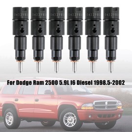 Frezon 6PCS Fuel Injectors Fit For Dodge Ram 2500/3500 5.9L l6 Diesel 1998.5-2002,Fuel Injector Replaces 1003, 0 432 193 635, 0432193635