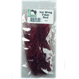 Hareline 8 inch Ice Wing Fiber Red