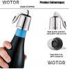 WOTOR Stainless Steel Wine Bottle Stoppers with Silicone - Reusable
