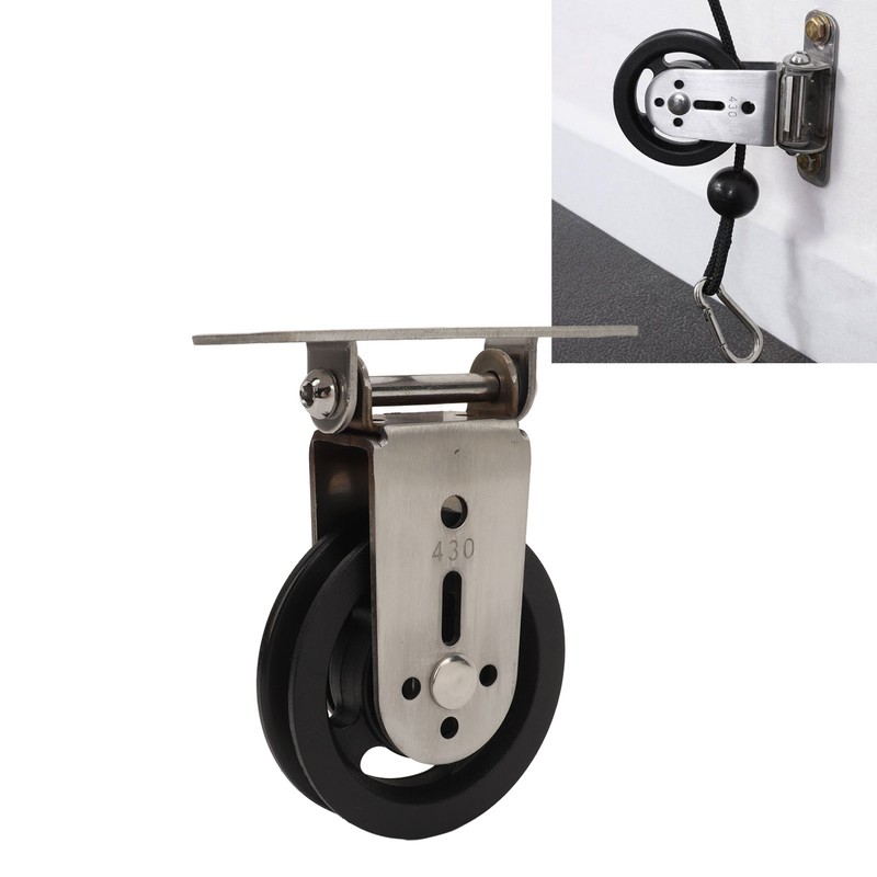 Pulley Wheel Bidirectional Rust Proof Silent Rotation Traction Wheel for
