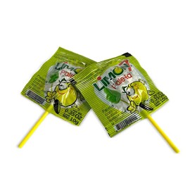 Paleta Limon 7 Salt & Lemon Powder Mexican Lollipop By Anahuac 30 Pieces