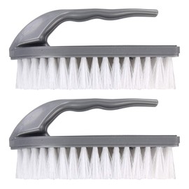 Elliott Iron Shaped Scrubbing Brush With Handle Home Cleaning Essential Grey (Pack of 2)