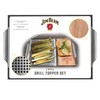 Jim Beam Cedar Plank Grill Topper Set Silver Accessory JB0162