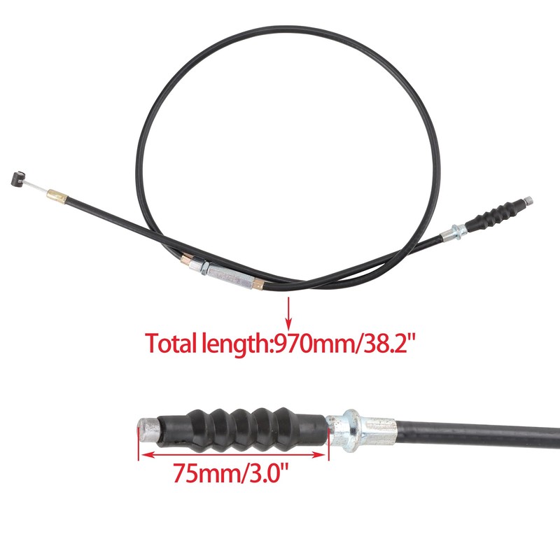WOOSTAR 38.2" Clutch Cable with Adjuster Replacement for Apollo RFZ