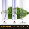 Shower Door Bottom Seal, 2-Pack PVC Strips with Sweep 39"