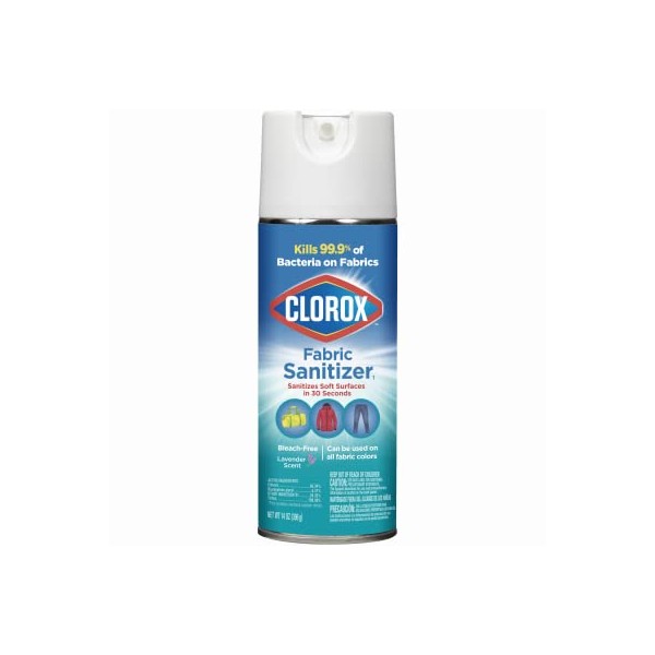 CLOROX Clorox 32422 Fabric Sanitizer Aerosol Spray, Lavender Scent, 4