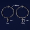 Pet Metal Chain Full Diamond Cross Baroque cat and Dog