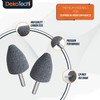 Set 4pcs Metal Grinding Stone Cone Shape – Precision Rotary
