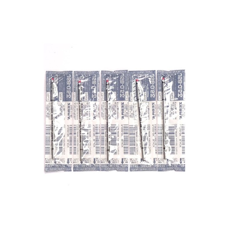 Zebra 0.5mm Black Gel Ink Refill (RJSB5-BK), for Zebra Multi