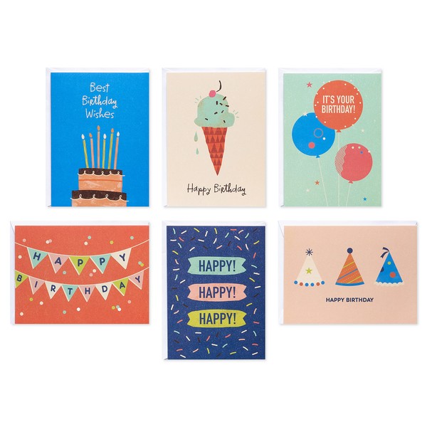 American Greetings Bulk Blank Birthday Cards Assortment (48-Count)