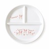 Ceramic Divided Dinner Plate – 3-Section Round Serving Plate for