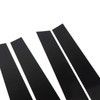 6Pcs B Pillar Posts Trim Glossy Black Exterior Window Decal