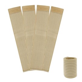 BZKSER Elastic Wrist Brace - 4 Pieces Breathable Polyester Compression Bracelets Carpal Hand Support Splint Support Strap for Men and Women Workout Bowling Tennis Sports