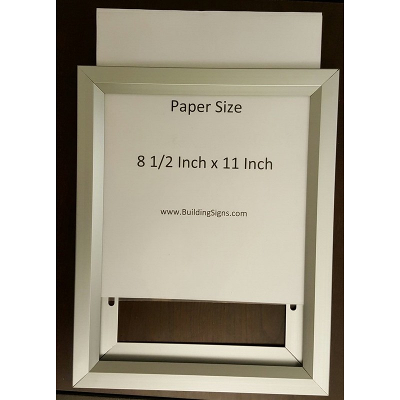 BUILDINGSIGNS.COM Elevator Inspection Frame ( Size 8.5X11 Inch,Aluminium, Slide In